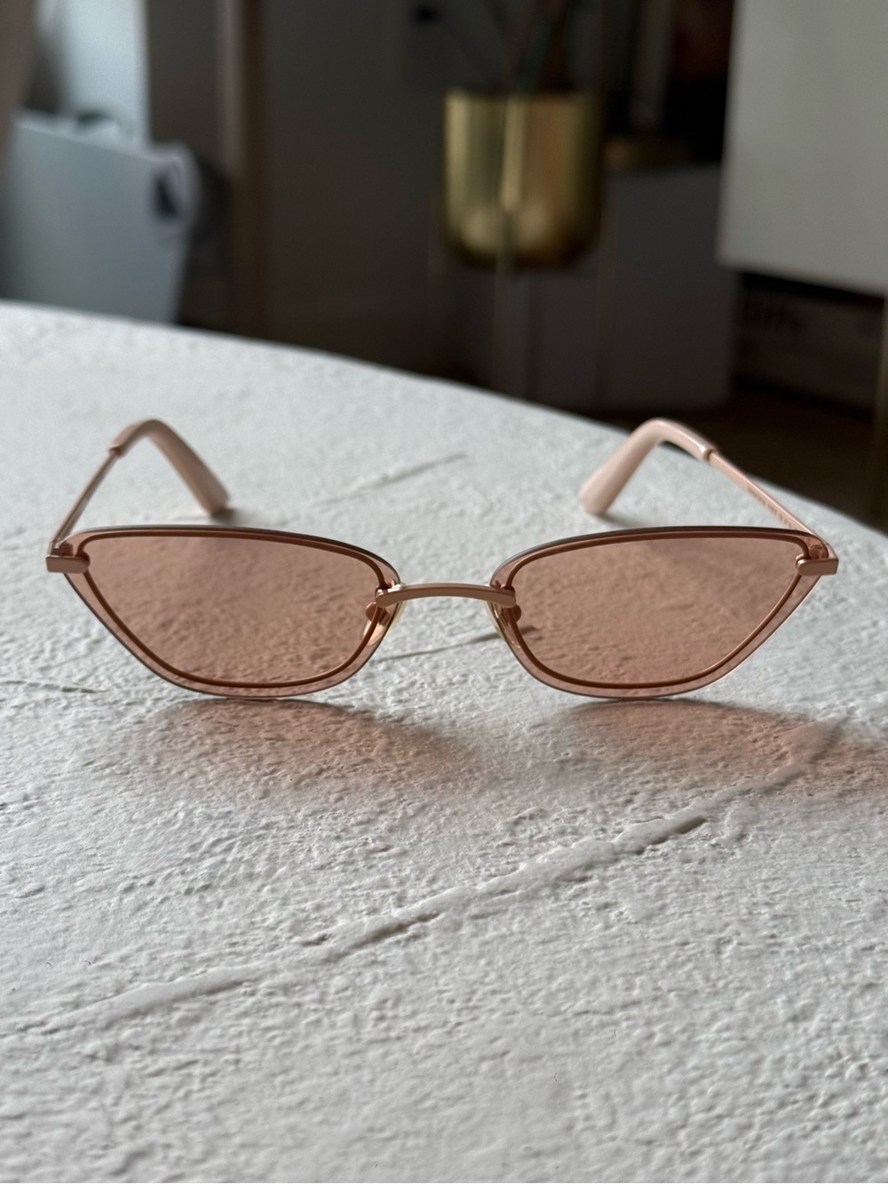 Zimmermann Sol Klyst Cat-Eye Sunglasses, Rose Gold / Pink